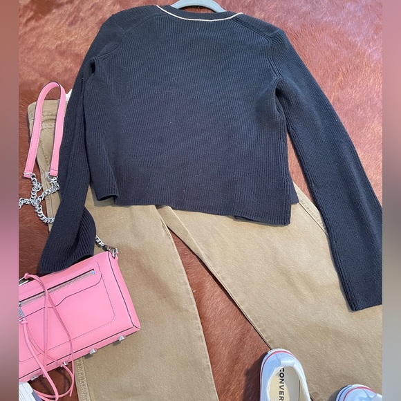 NWT maje women knit cardigan black gold size 2 - Picture 5 of 16